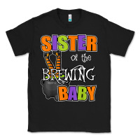 Black sister of brewing baby halloween theme baby shower spooky t shirt Classic Tee - minhPixels
