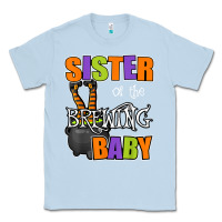 Sister Of Brewing Baby Halloween Theme Baby Shower Spooky T Shirt Classic Tee | Teevron