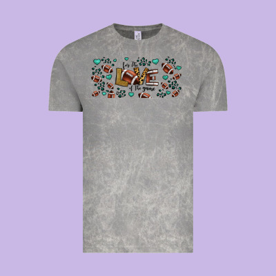 For The Love Of The Game American Football Vintage Tee Designed By Jasminsmagicworld