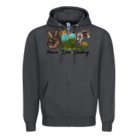Smoke Peace Love Donkey Zipper Hoodie - LillyAllenDesigns