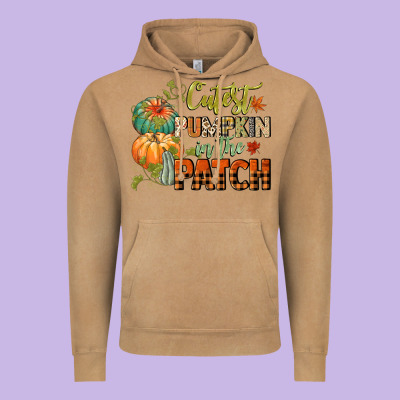 Cutest Pumpkin In The Patch Vintage Hoodie Designed By Cowgirlartshop