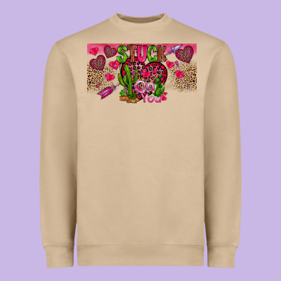 Stuck On You Heavyweight Sweatshirt Designed By Cowhidedigitalart