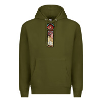 Army Green farm life alphabet lowercase letters i Premium Hoodie - BundleAndBundleShop