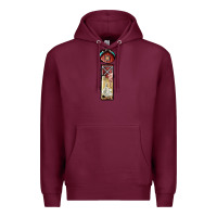 Burgundy farm life alphabet lowercase letters i Premium Hoodie - BundleAndBundleShop