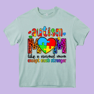 Autism Mom Like A Normal Mom Except Much Stronger Heavy Core Tee Designed By Artiststas