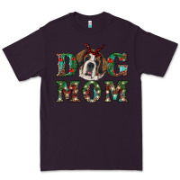 Plum Western Christmas Dog Mom St Bernard Premium Tee - RanaPortraitStore