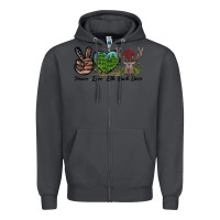 Smoke Peace Love Elk Buck Deer Zipper Hoodie - LillyAllenDesigns