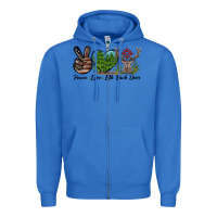 True Royal Peace Love Elk Buck Deer Zipper Hoodie - LillyAllenDesigns