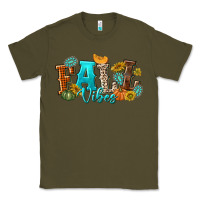 Army Green Fall Vibes Classic Tee - texasbilliewilder