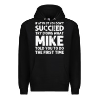 Black mike gift name personalized birthday funny christmas joke Premium Hoodie - minhPixels