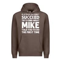 Coffee mike gift name personalized birthday funny christmas joke Premium Hoodie - minhPixels