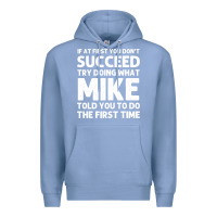 Colony Blue mike gift name personalized birthday funny christmas joke Premium Hoodie - minhPixels