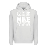Dove Grey mike gift name personalized birthday funny christmas joke Premium Hoodie - minhPixels