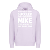 Lilac mike gift name personalized birthday funny christmas joke Premium Hoodie - minhPixels