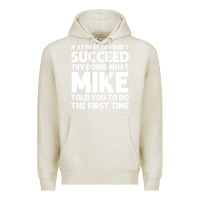Oatmeal Heather mike gift name personalized birthday funny christmas joke Premium Hoodie - minhPixels