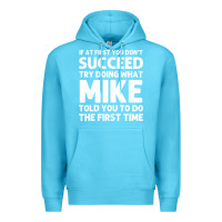 Ocean Blue mike gift name personalized birthday funny christmas joke Premium Hoodie - minhPixels