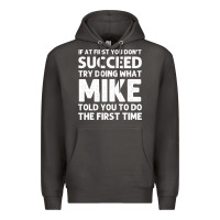 Mike Gift Name Personalized Birthday Funny Christmas Joke Premium Hoodie | Teevron