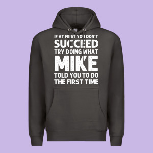 Mike Gift Name Personalized Birthday Funny Christmas Joke Premium Hoodie Designed By Minhpixels