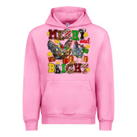 Fuchsia Pink chicken merry and bright Urban Hoodie - AdoDesignShop