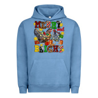 Pigment Pebble Blue chicken merry and bright Urban Hoodie - AdoDesignShop