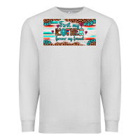 Dove Grey first my mother forever my friend  license plate Premium Sweatshirt - Artiststas