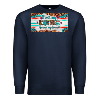 Navy first my mother forever my friend  license plate Premium Sweatshirt - Artiststas