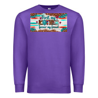 Purple first my mother forever my friend  license plate Premium Sweatshirt - Artiststas