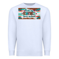 White first my mother forever my friend  license plate Premium Sweatshirt - Artiststas