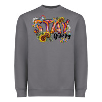Storm Stay Groovy Heavyweight Sweatshirt - CowhideDigitalArt