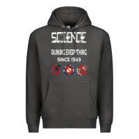 Charcoal Heather Science Ruining Everything Since 1543 Aliens Premium Hoodie - minhPixels