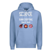 Colony Blue Science Ruining Everything Since 1543 Aliens Premium Hoodie - minhPixels