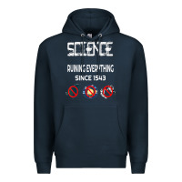 Navy Science Ruining Everything Since 1543 Aliens Premium Hoodie - minhPixels