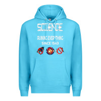 Ocean Blue Science Ruining Everything Since 1543 Aliens Premium Hoodie - minhPixels