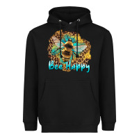 Black bee happy Heavyweight Hoodie - Artiststas