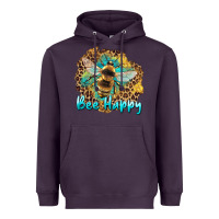 Plum bee happy Heavyweight Hoodie - Artiststas