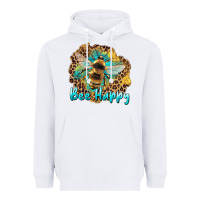 White bee happy Heavyweight Hoodie - Artiststas