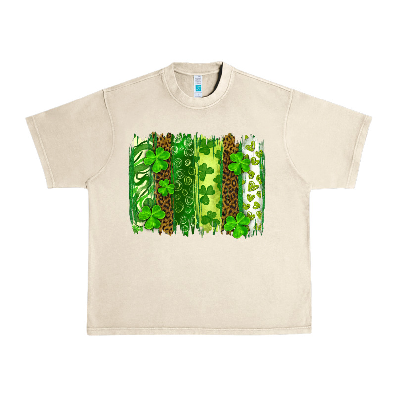 St Patrick's Day Brushstrokes Urban Heavy Tee by RanaPortraitStore | Teevron