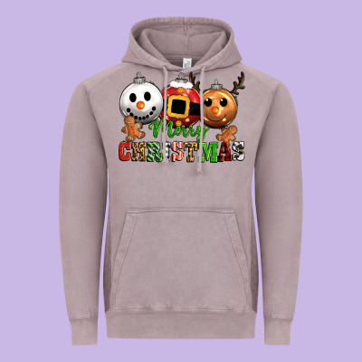 Merry Christmas Vintage Hoodie Designed By Cowgirlartshop