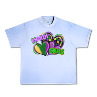 Grape Ice mardi gras heart Urban Heavy Tee - CowGirlArtShop