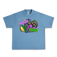 Pebble Blue mardi gras heart Urban Heavy Tee - CowGirlArtShop