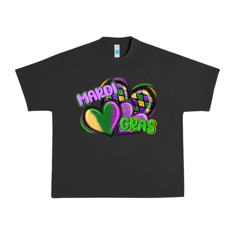 Mardi Gras Heart Urban Heavy Tee by CowGirlArtShop | Teevron
