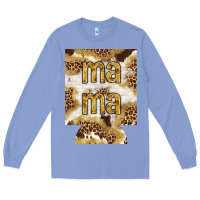Colony Blue Mama with leopard and cowhide regular can cooler Long Sleeve Tee - HowdyJamesFarm