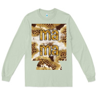 Matcha Mama with leopard and cowhide regular can cooler Long Sleeve Tee - HowdyJamesFarm