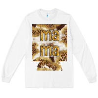 White Mama with leopard and cowhide regular can cooler Long Sleeve Tee - HowdyJamesFarm