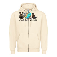 Sandshell Peace Love Sea Lion Zipper Hoodie - LillyAllenDesigns