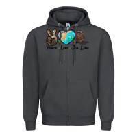 Smoke Peace Love Sea Lion Zipper Hoodie - LillyAllenDesigns