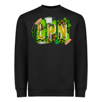 Black St. Patricks Day Lpn Heavyweight Sweatshirt - CowhideDigitalArt