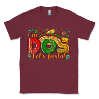 Burgundy I'm dos let's Fiesta Classic Tee - NancyCooperArtShop