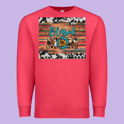 Blessed Mom Premium Sweatshirt Designed By Artiststas