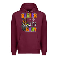 Burgundy sister of brewing baby halloween theme baby shower spooky t shirt Premium Hoodie - minhPixels